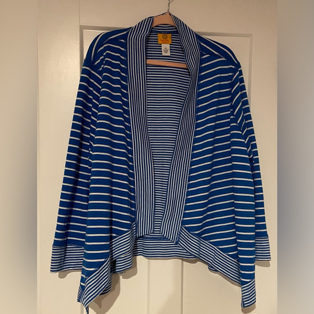 Ruby Rd. 2X Draped Cardigan